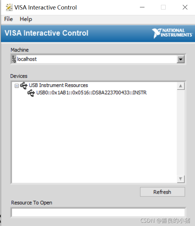 VISA Interface Control