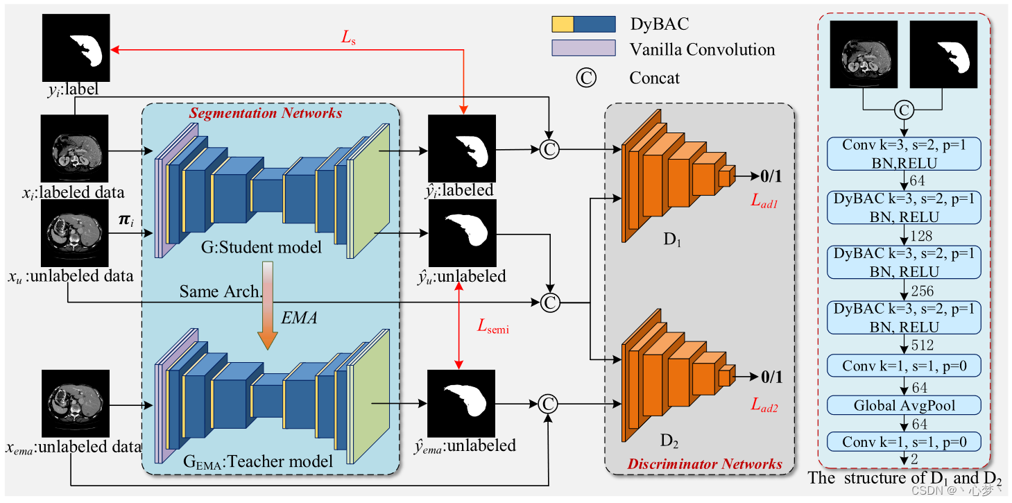 【医学分割】Semi-supervised medical image segmentation network ASE-Net_semi ...
