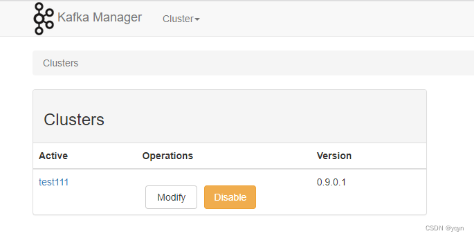 kafka manager interface