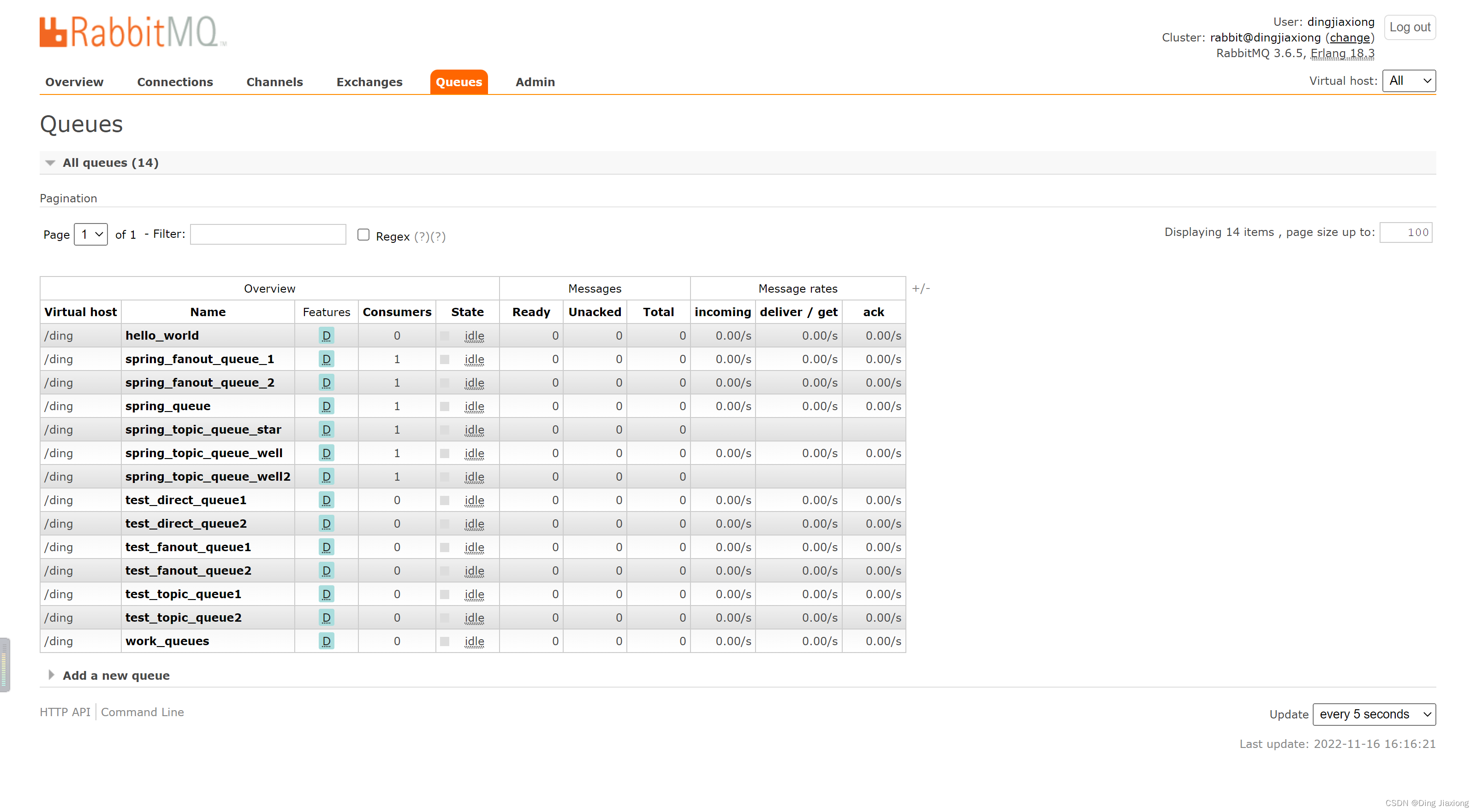 RabbitMQ 第一天 基础 5 Spring 整合RabbitMQ 5.2 Spring 整合 RabbitMQ【消费者】  5.3 小结