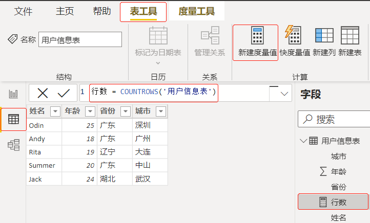 [DAX] COUNTROWS函数-CSDN博客