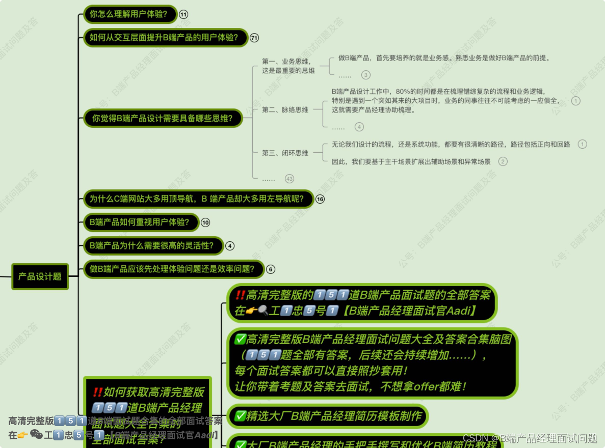 B端产品经理面试问题大全及答案合集图5