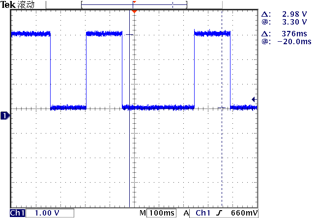 ▲ 图2.2.2.1 低速下霍尔输出信号波形