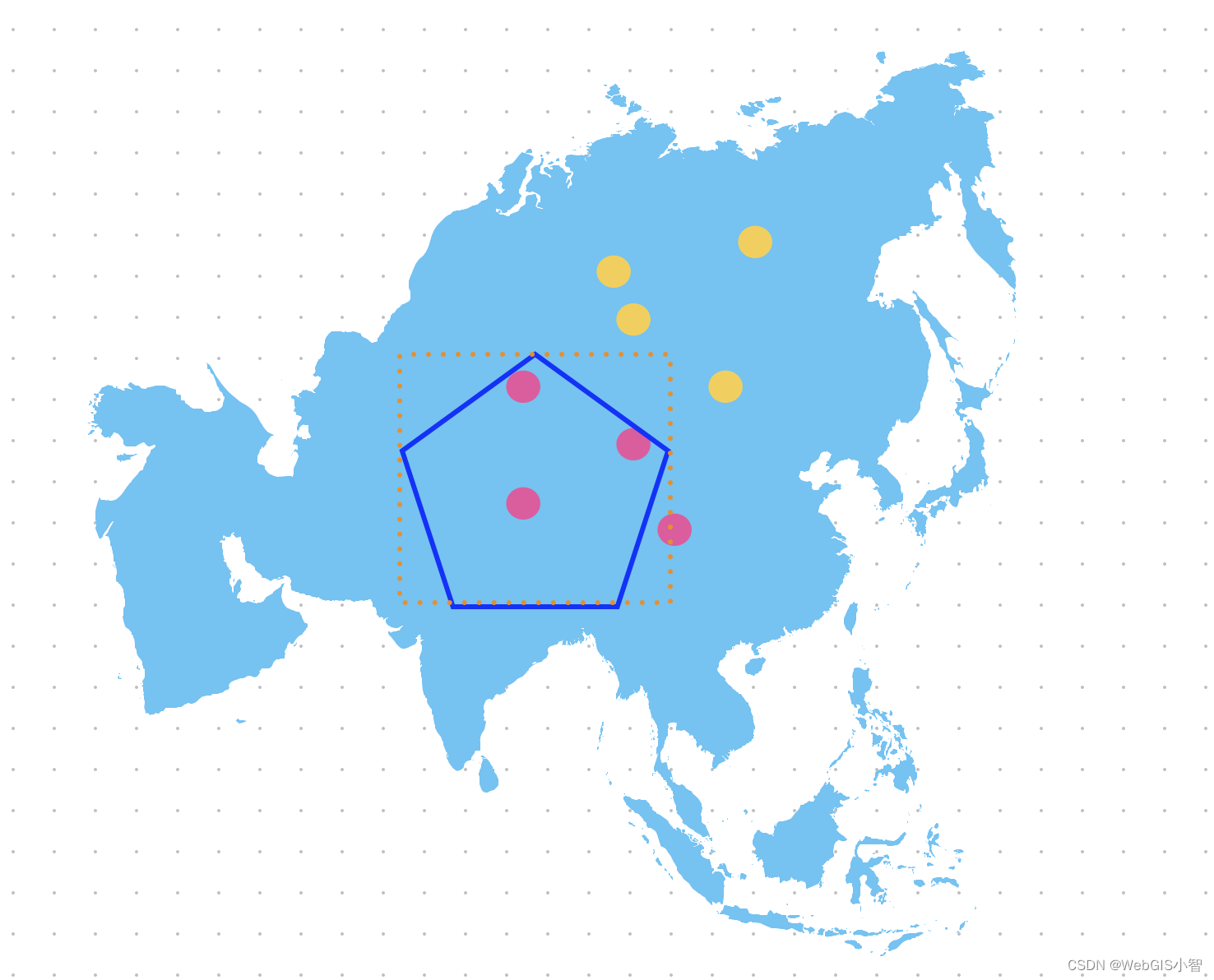 MapBox实现框选查询，多边形范围查询