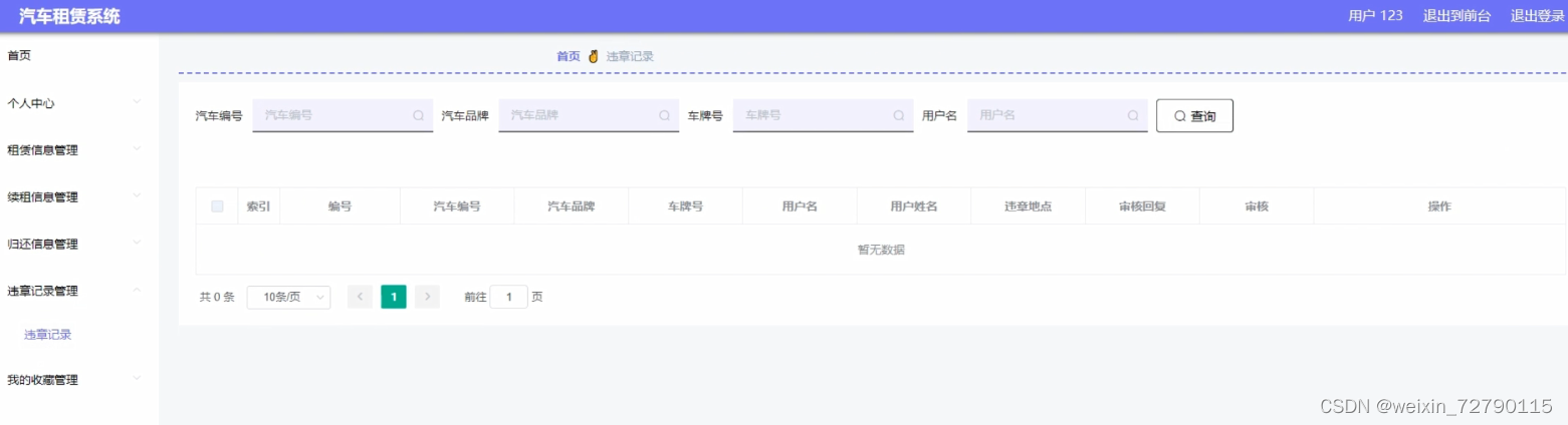 违章记录