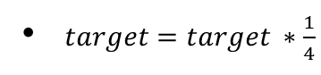 𝑡𝑎𝑟𝑔𝑒𝑡=𝑡𝑎𝑟𝑔𝑒𝑡 ?1/4