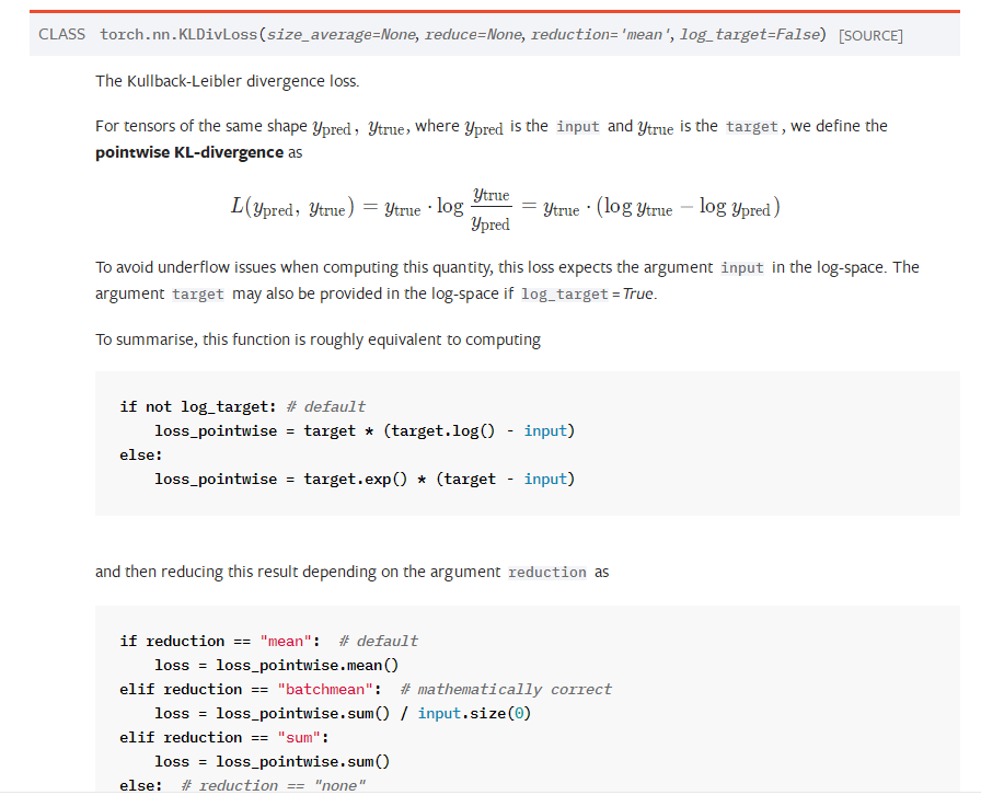 tensorlfow中的KLDivergence与pytorch的KLDivLoss使用差异_tf.keras.losses