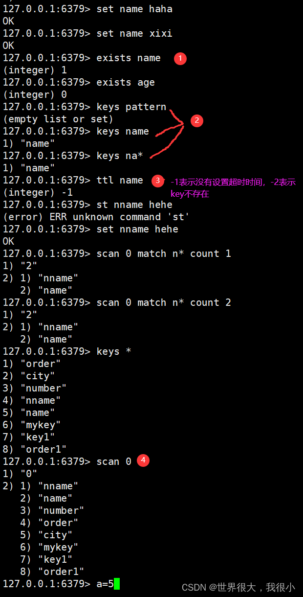 redis练习string、list、hash类型数据和keys的操作_redis命令操作相关练习题 练习题1 string类型数据的命令操作 (1) 设置键值 (2CSDN博客