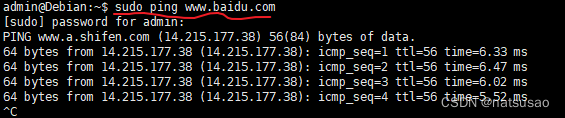 sudo ping