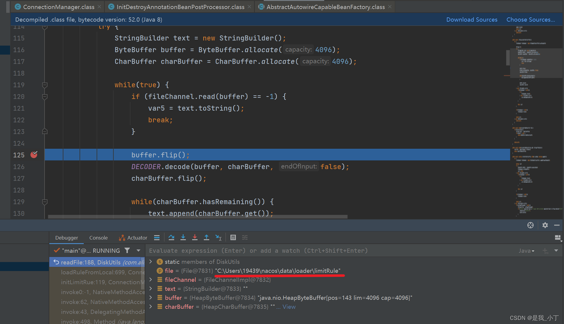 Nacos Caused By Java Lang Nosuchmethoderror Java Nio Bytebuffer