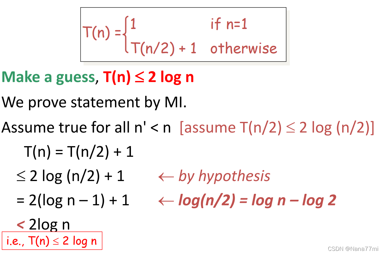 Substitution method