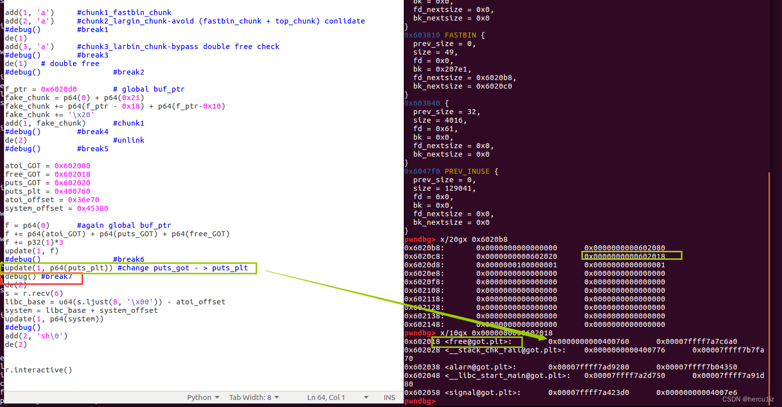 Hitcon 2016 SleepyHolder-fastbin_dup_consolidate.c