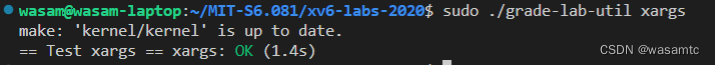 MIT6.S081Lab1： Xv6 and Unix utilities