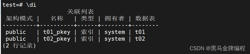 人大金仓数据库KSQL常用命令