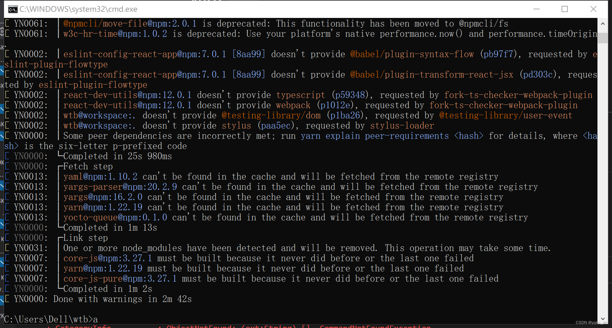 安装yarn2.4.3版本_yqkcCSDN博客