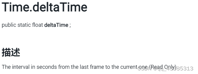 Time Deltagraph 【Unity3d】Time.deltaTime是什么?为什么要乘它?-CSDN博客