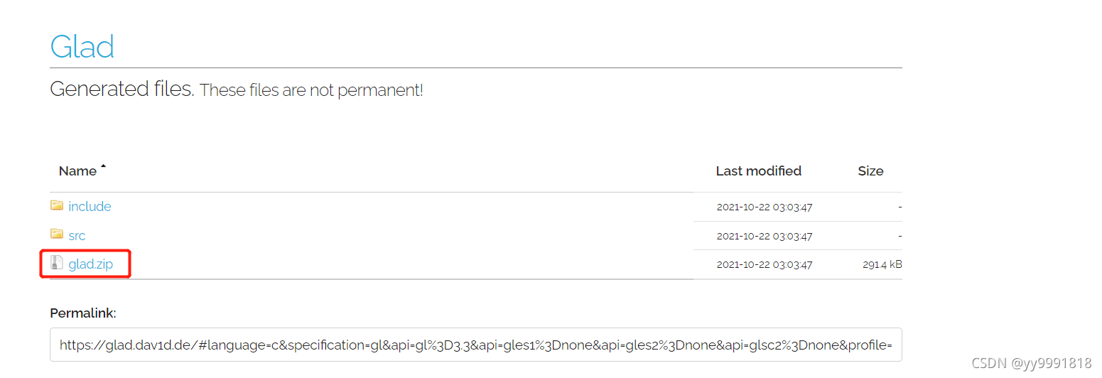 Glad Library Include OpenGL学习002-配置GLAD_glad.dav1d de-CSDN博客