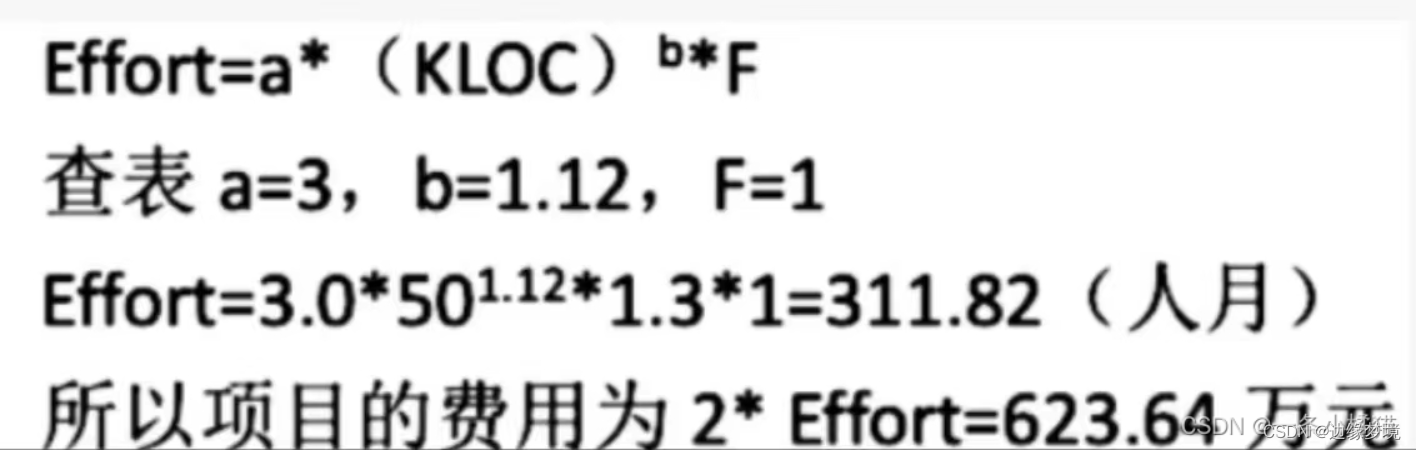 软件项目管理 第五章 软件项目的成本管理 课后习题参考答案——主编：李冰、张桥珍、刘玉娥