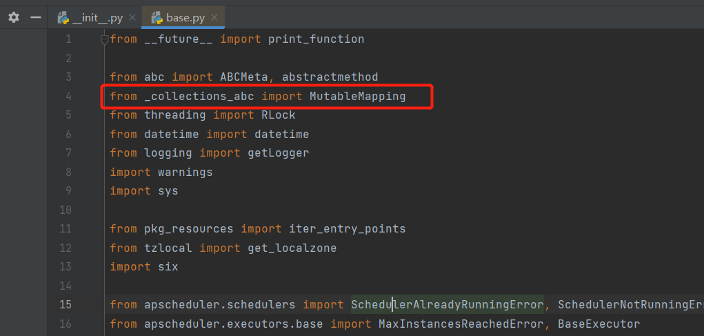 Python关于ImportError: Cannot Import Name ‘MutableMapping‘ （或者‘Iterable ...