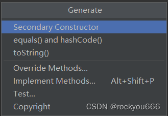 Constructor shortcut creation