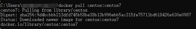 拉取指定版本的 CentOS 镜像