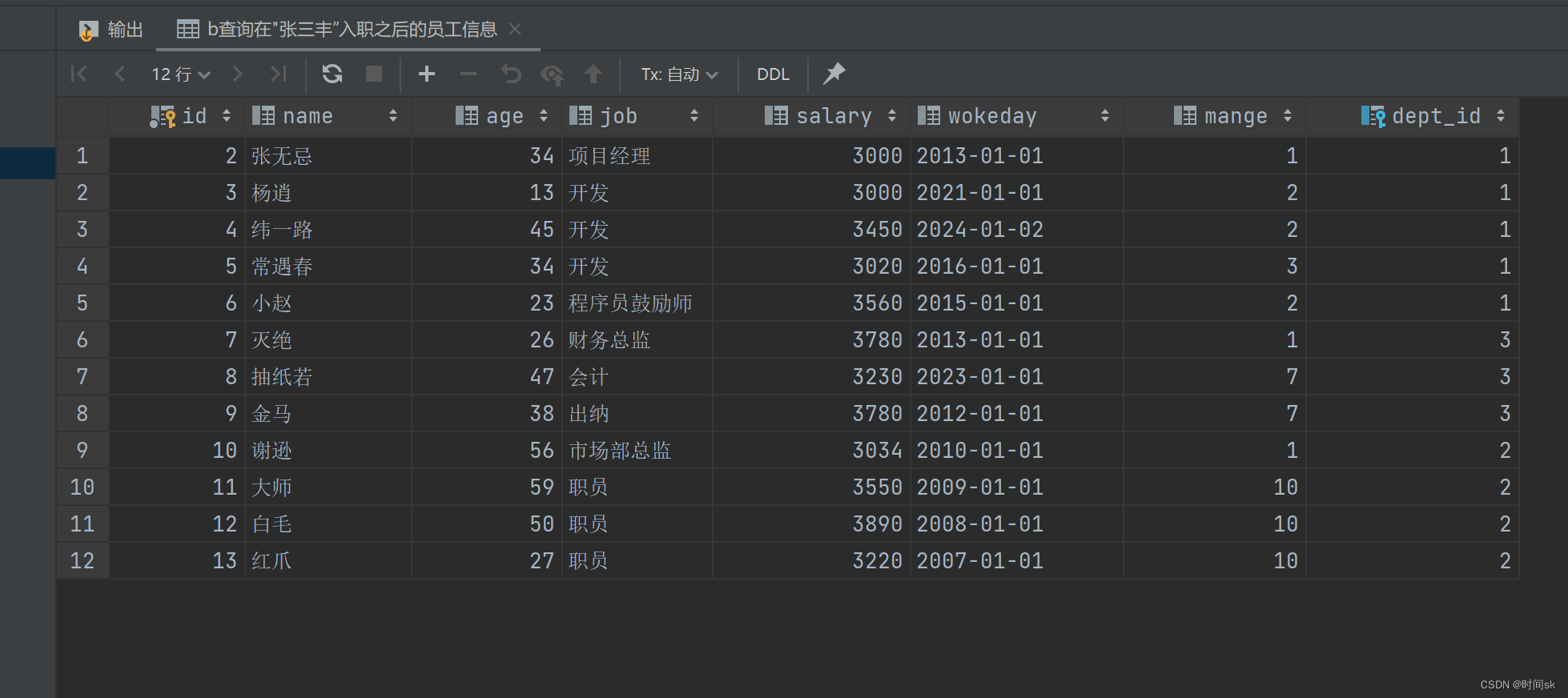 25 SQL ——标量子查询