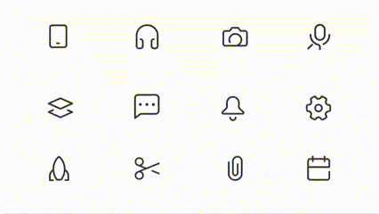 Custom crafted icons