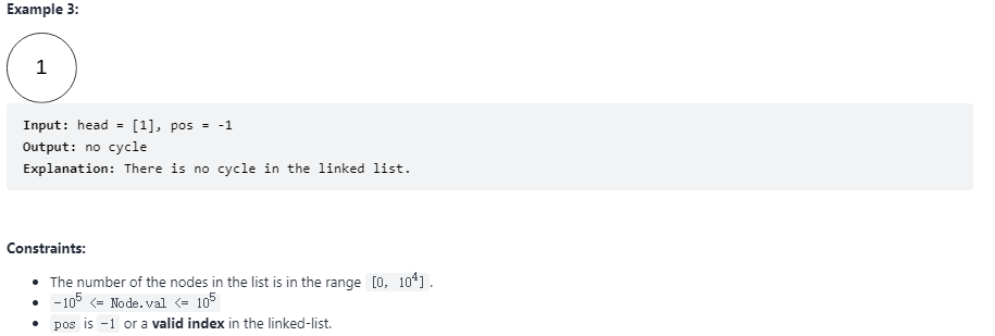 LeetCode 142 Problem Description II