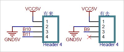 ▲ 图2.1.2 B10,B11在背板上的位置