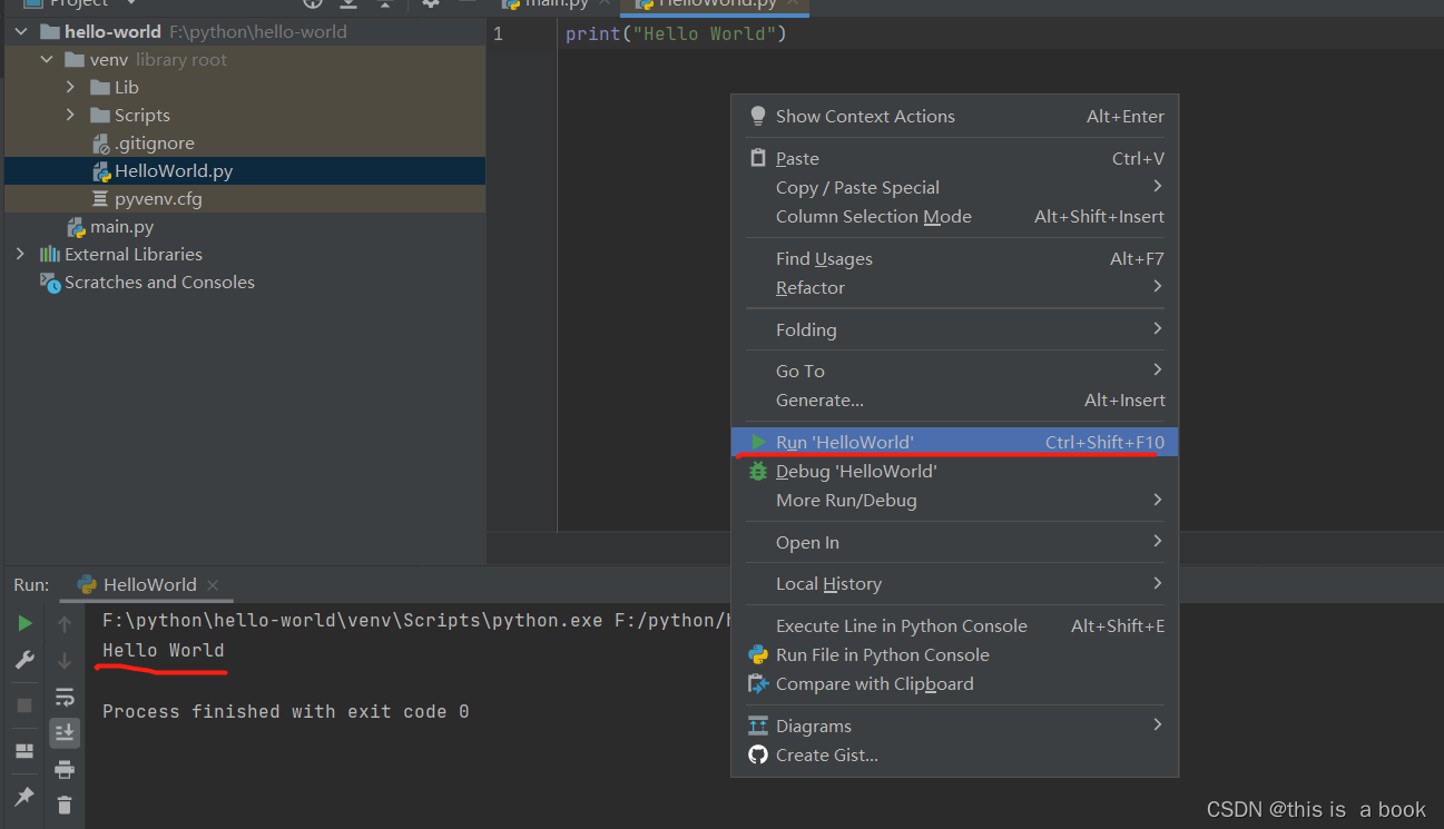 Python Hello World_python编写this is book-CSDN博客