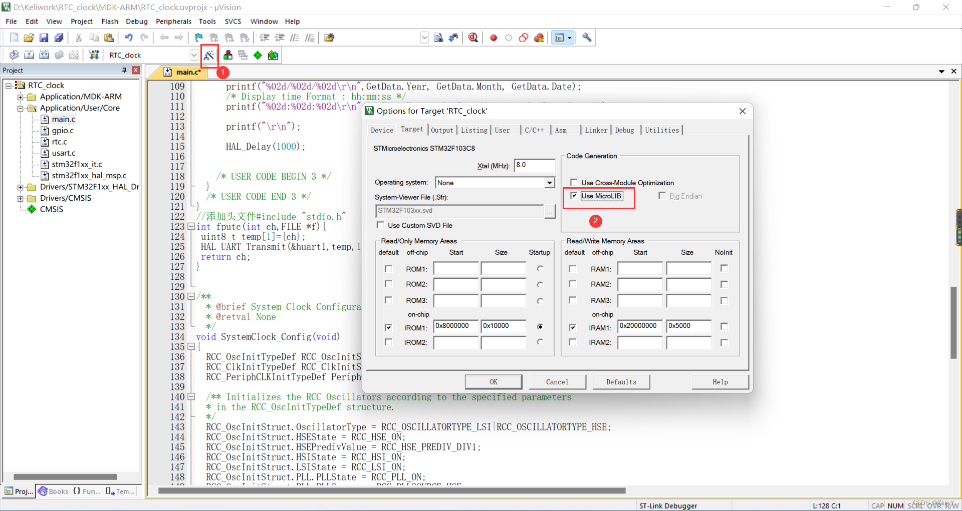 STM32通过RTC实现日历_stm32 rtc时钟 万年历CSDN博客