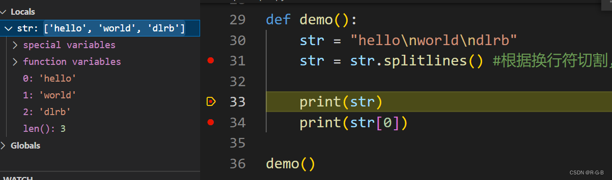 python中的split()、rsplit()、splitlines()用法比较