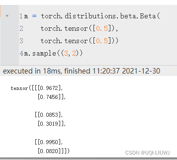 pytorch 笔记：torch.distributions 概率分布相关（更新中）