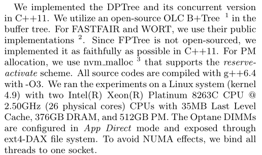 DPTree: Differential Indexing for Persistent Memory（VLDB 2019）