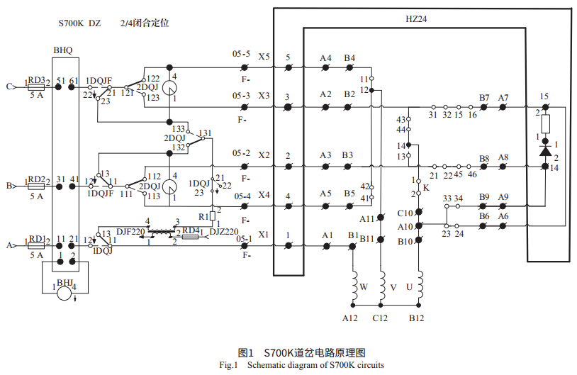 zdj9五线制电路图图片