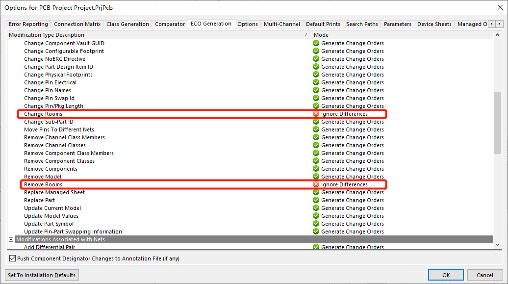 Altium Designer，从原理图更新到PCB时，在PCB中手动添加的ROOM会被remove掉，或替换成其它名称_altium ...