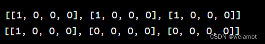 Python二维数组的坑：vis = [[0]*m] * n