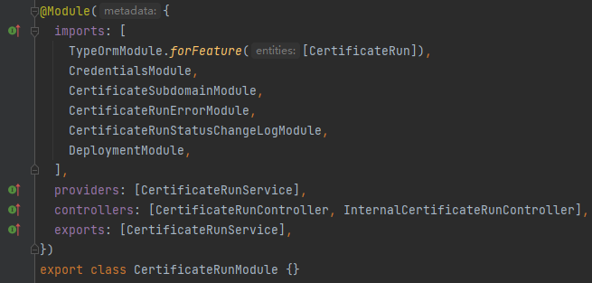 CertificateRunModule