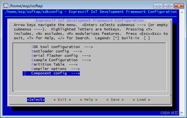 component config 