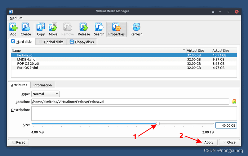 virtualbox 扩展磁盘大小