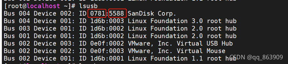 linux系统麒麟系统查看U盘vid和pid