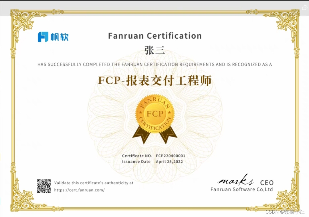 FCP-报表交付工程师