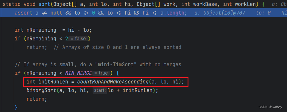 ComparableTimSort.#countRunAndMakeAscending()