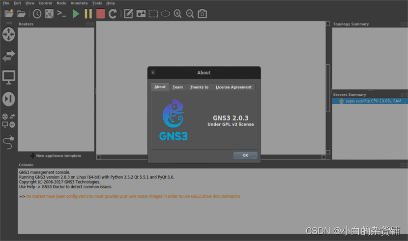 GNS3 installation