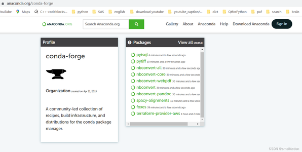 理解conda install -c conda-forge some-package 命令