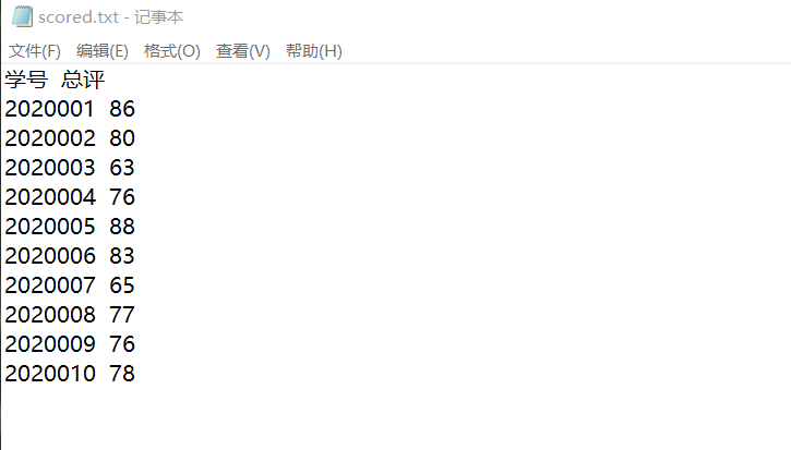 python文件读取操作_score.txt文件中存放着某班学生的计算机课成绩,包含学号、平时成绩、期末成绩三列-CSDN博客