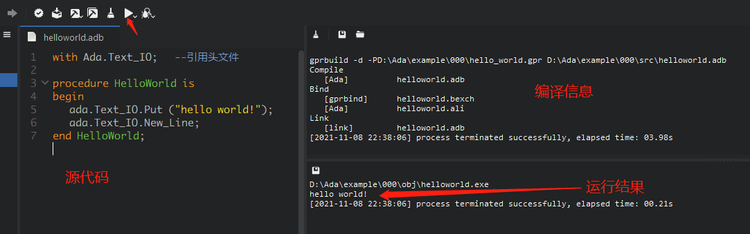 ada语言第一步从Hello World开始