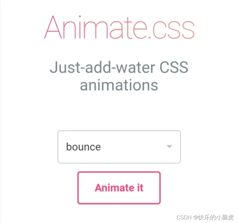 Css 动画框架_animista-CSDN博客