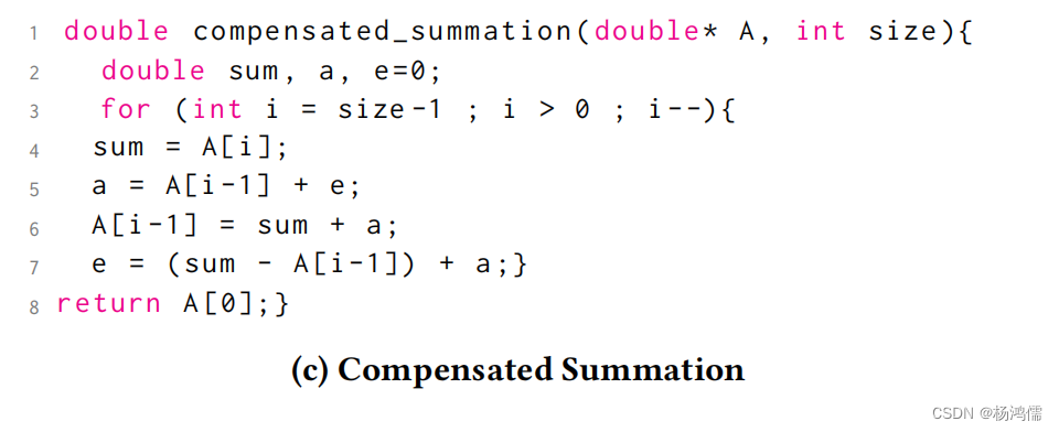 Compensated Summation/Kahan‘s Summation的理解